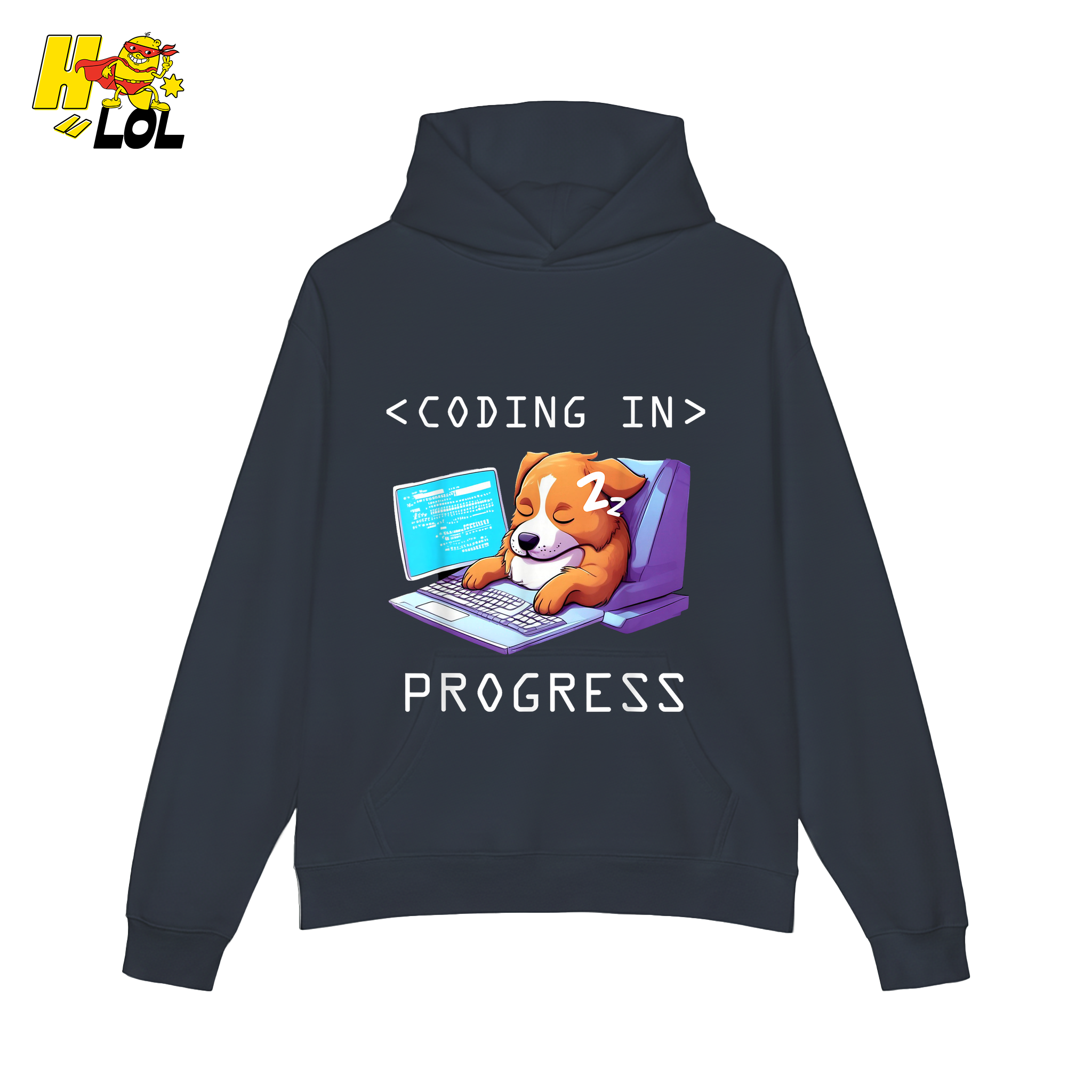 Coding In Progress Shirt Funny Programmer Sleepy Dog Shirt - HQLOL