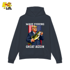 Make Fishing Great Again Shirt Funny Patriotic Bass Fishing Shirt - HQLOL