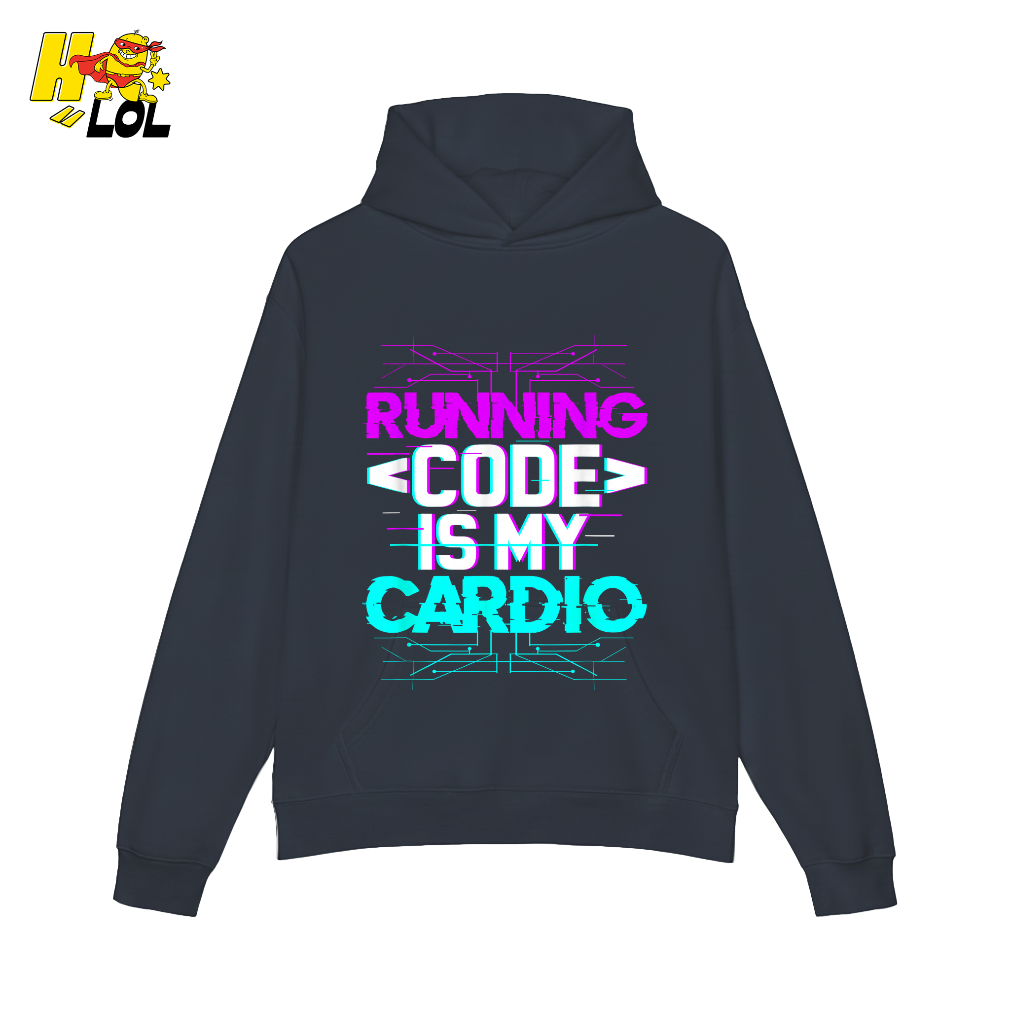Running Code Is My Cardio Shirt Funny Programmer Neon Shirt - HQLOL