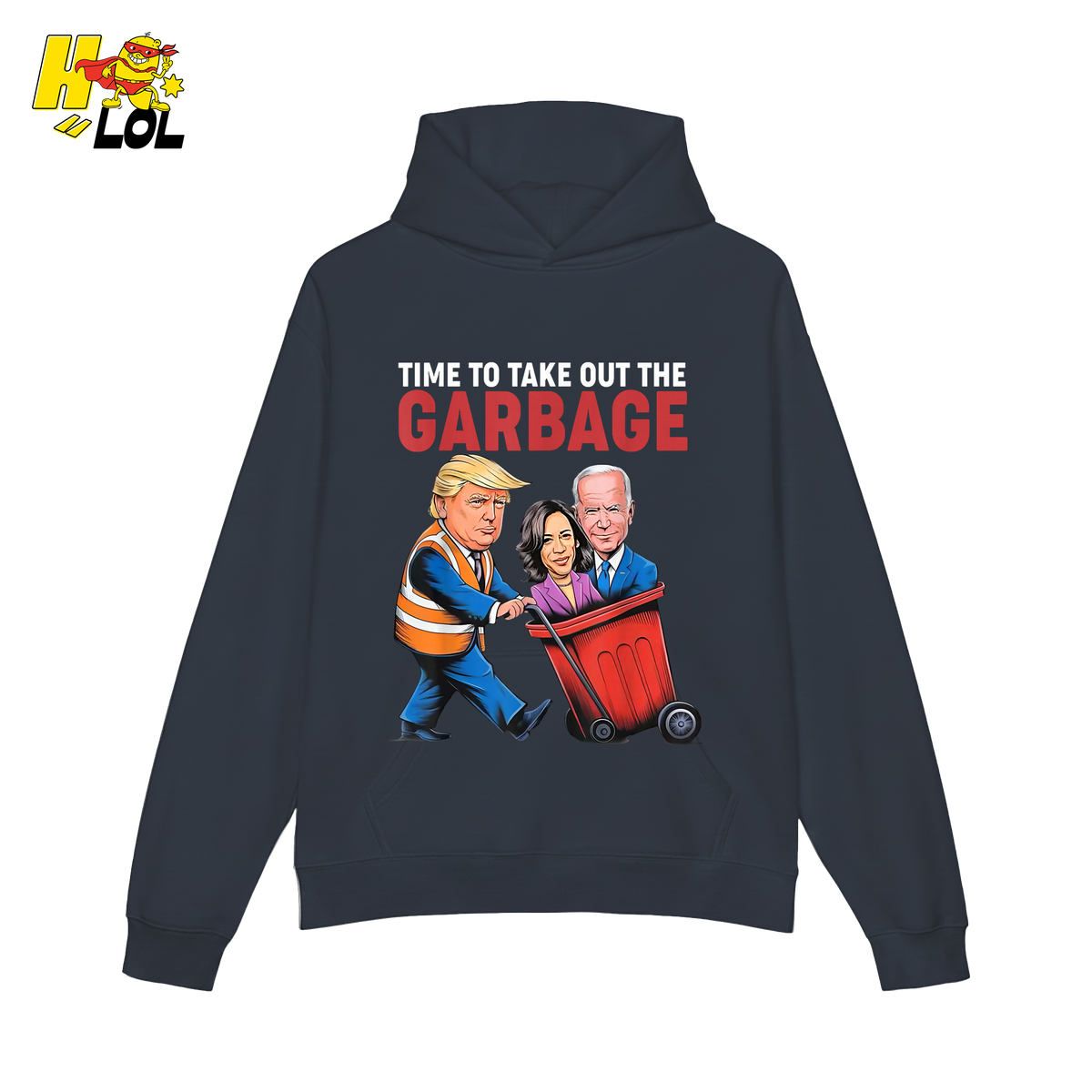 Trump Dumping Biden & Harris “Garbage” Shirt – Funny Political Satire Gift - HQLOL