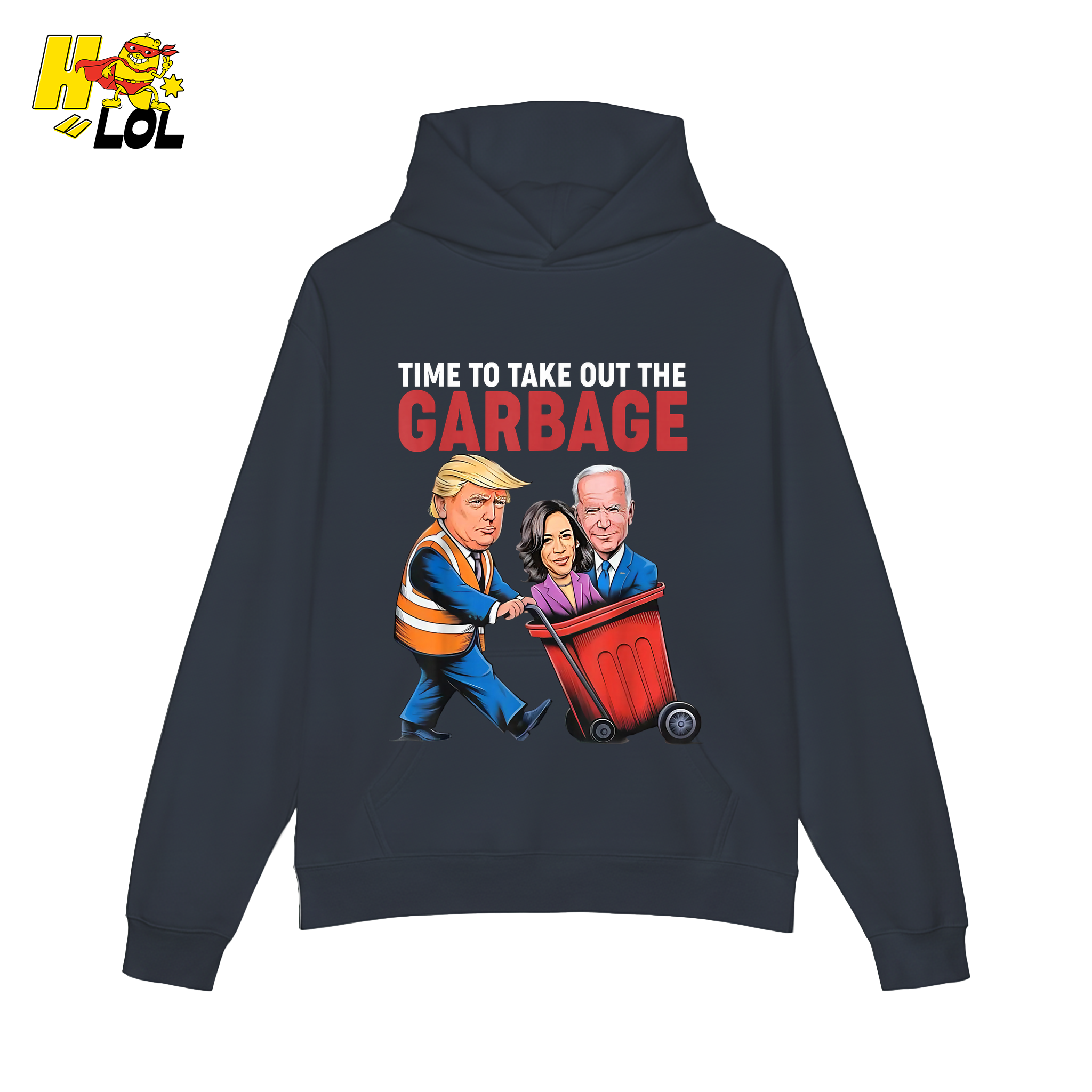 Trump Dumping Biden & Harris “Garbage” Shirt – Funny Political Satire Gift - HQLOL