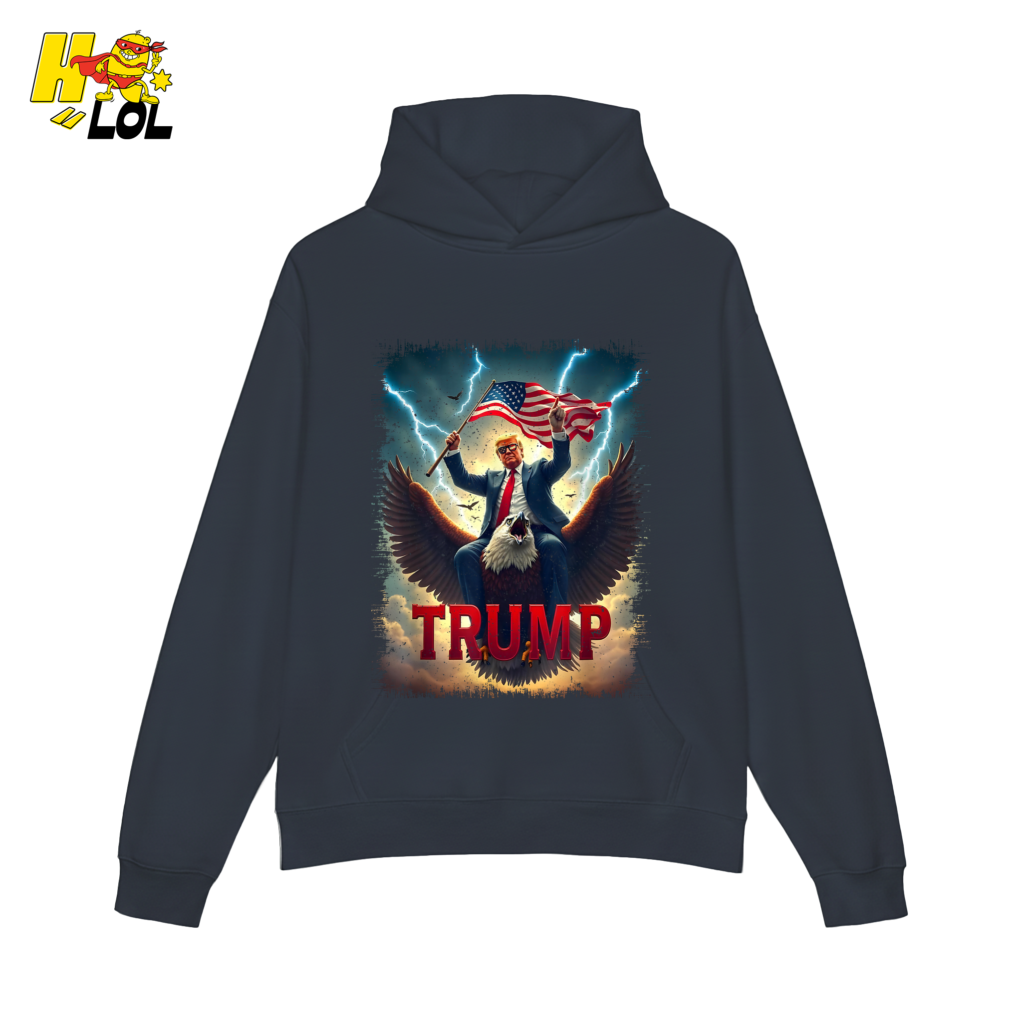 Donald Trump King & Eagle Shirt Patriotic MAGA Gift - HQLOL