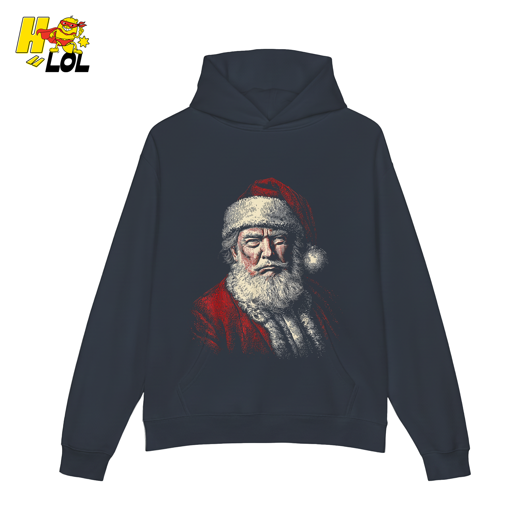 Vintage Santa Portrait Shirt Trump-Inspired Parody Christmas Gifts - HQLOL