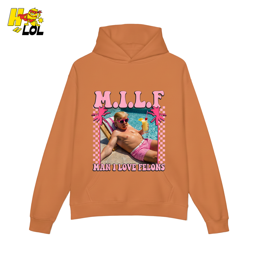 MILF Man I Love Felons Shirt Funny Pink Retro Meme Shirt - HQLOL
