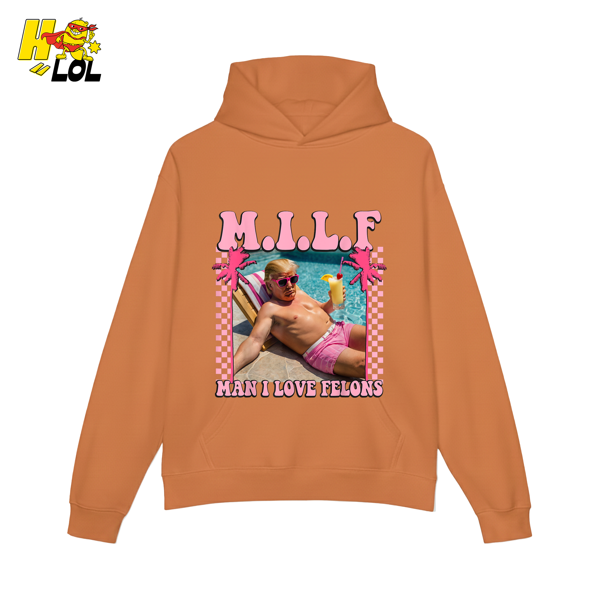 MILF Man I Love Felons Shirt Funny Pink Retro Meme Shirt - HQLOL