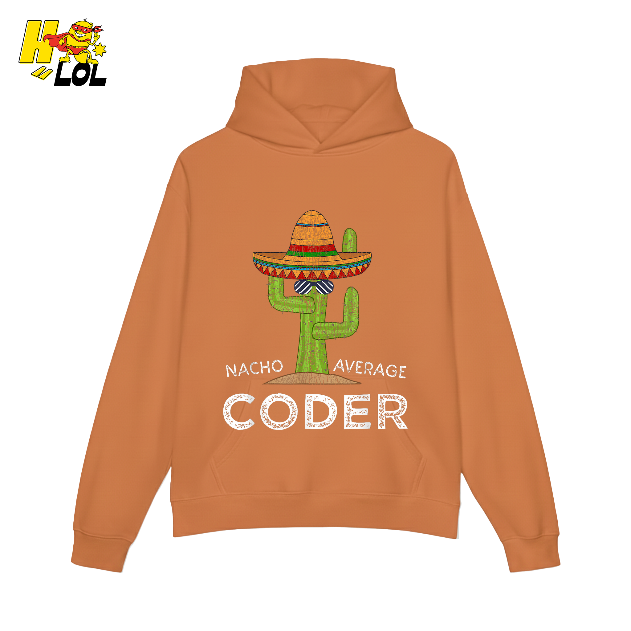 Nacho Average Coder Shirt Funny Programmer Cactus Shirt - HQLOL
