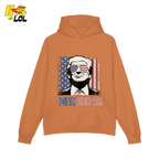 Merica Shirt Patriotic USA Flag Sunglasses Graphic Sweatshirt - HQLOL