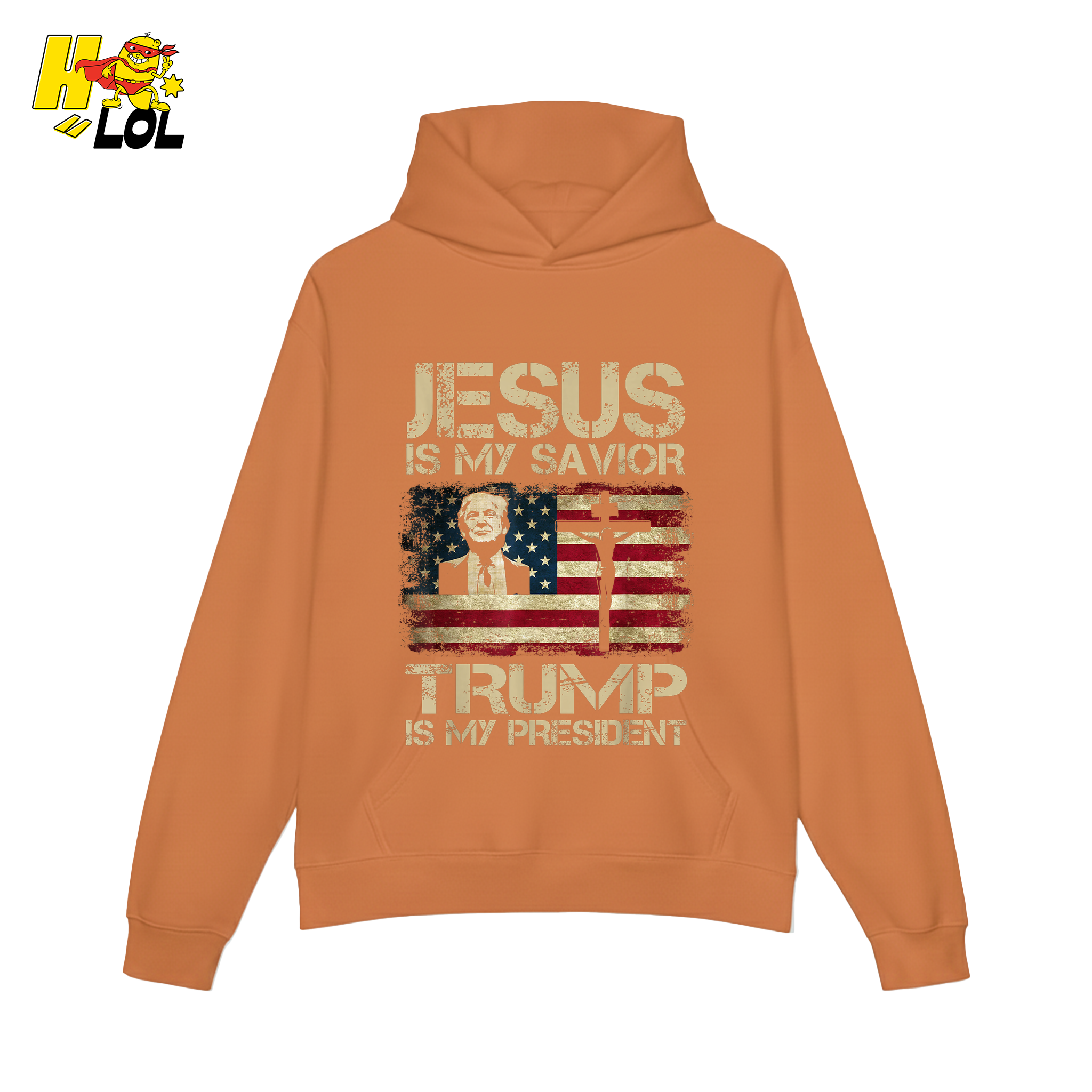 Jesus Is My Savior Trump Is My President Shirt Christian Patriotic - HQLOL