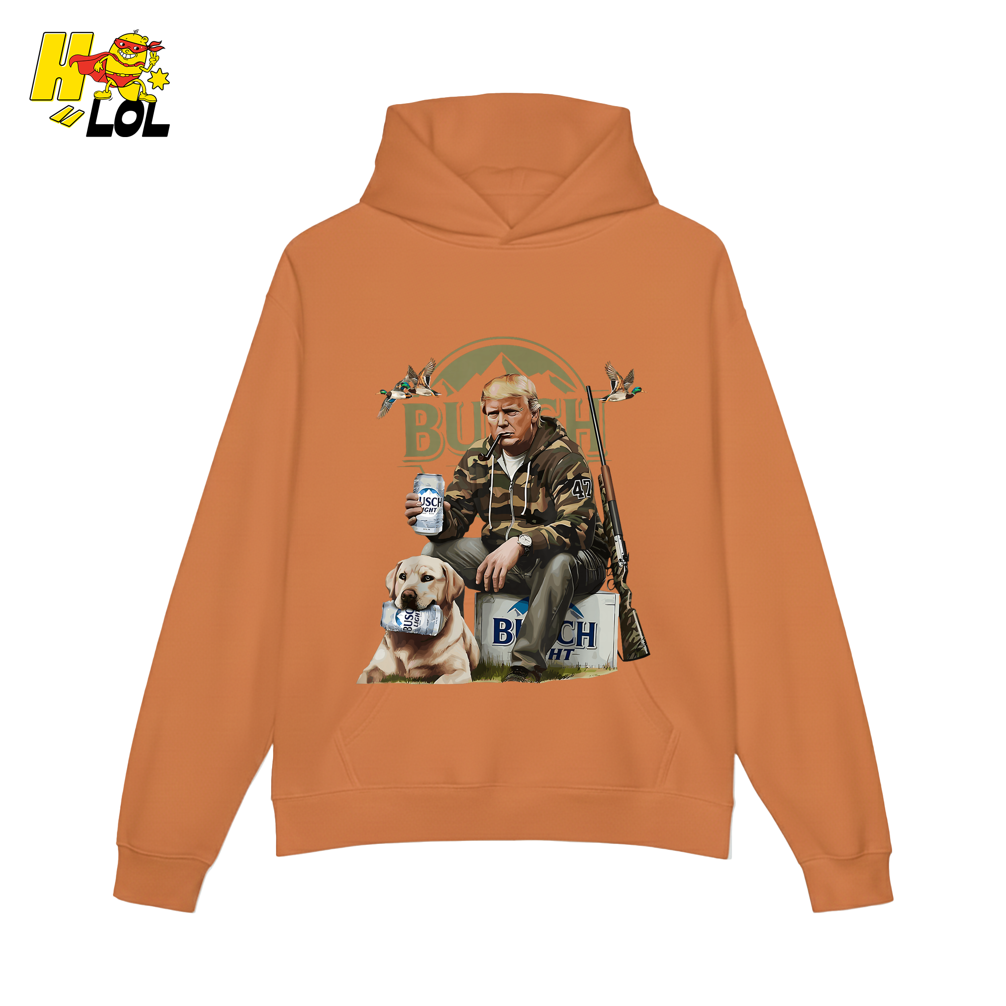 Busch Light Hunting Shirt Funny Deer Camp Dog Camo Shirt - HQLOL