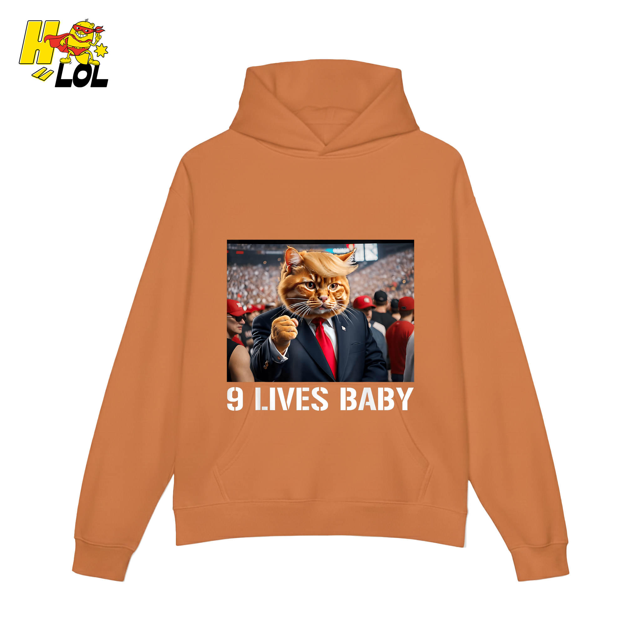 9 Lives Baby Shirt Funny Cat Meme Graphic Shirt - HQLOL