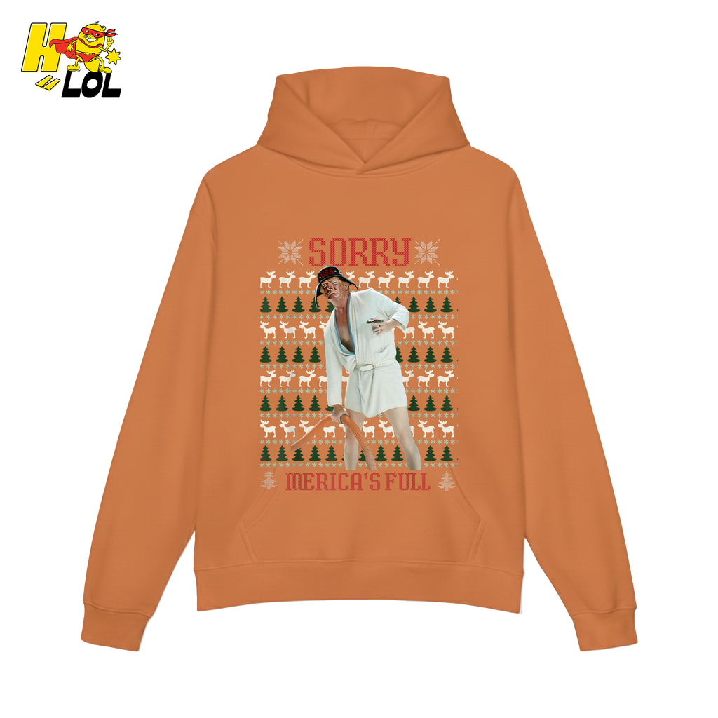 Sorry Merica’s Full Shirt Funny Ugly Christmas Holiday Shirt - HQLOL