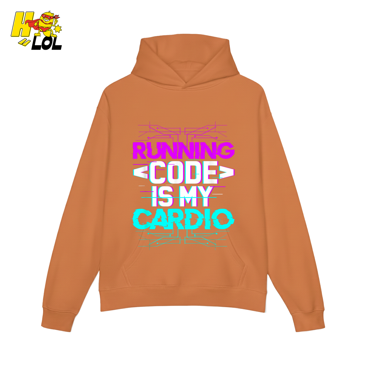 Running Code Is My Cardio Shirt Funny Programmer Neon Shirt - HQLOL