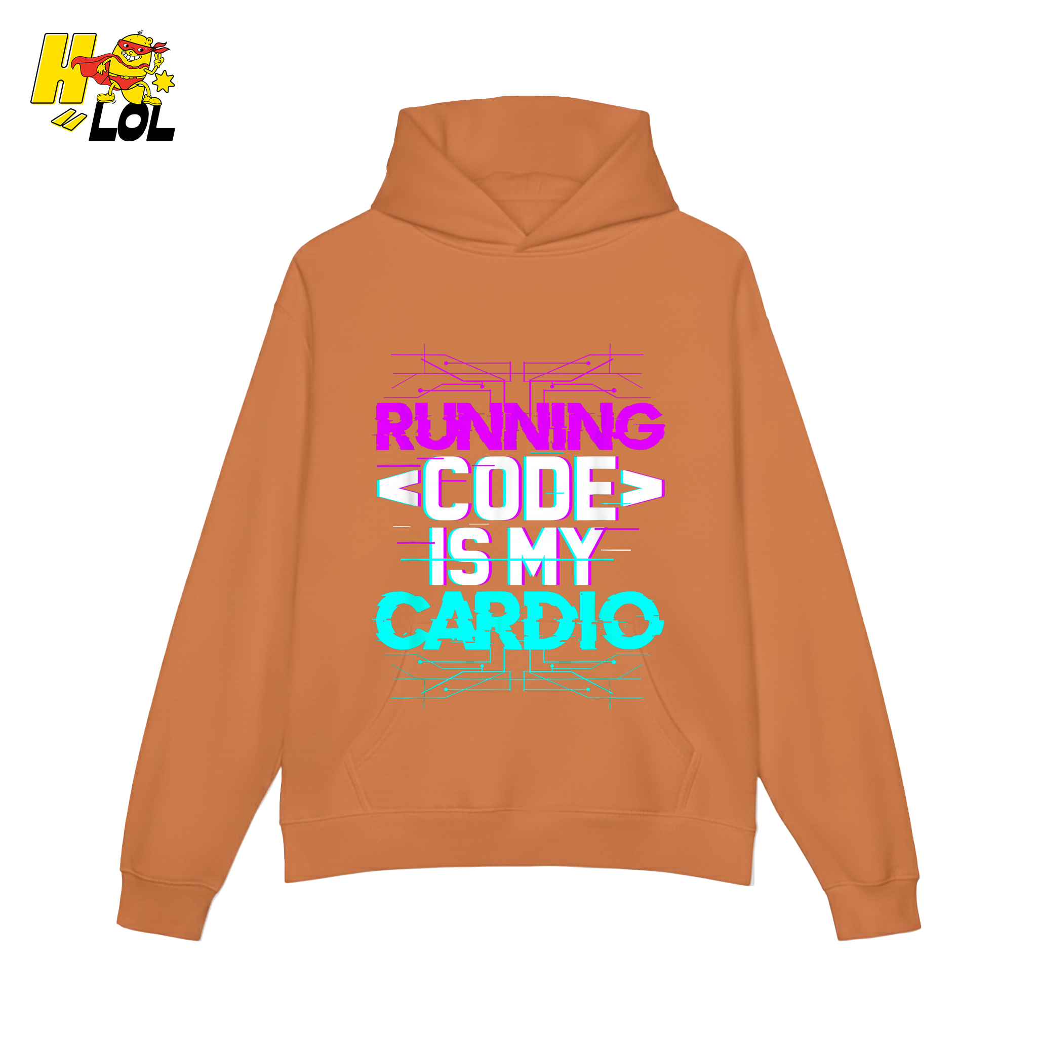 Running Code Is My Cardio Shirt Funny Programmer Neon Shirt - HQLOL