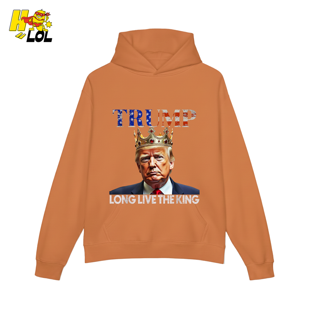 Trump Long Live The King Shirt Crown Patriotic Graphic Shirt - HQLOL