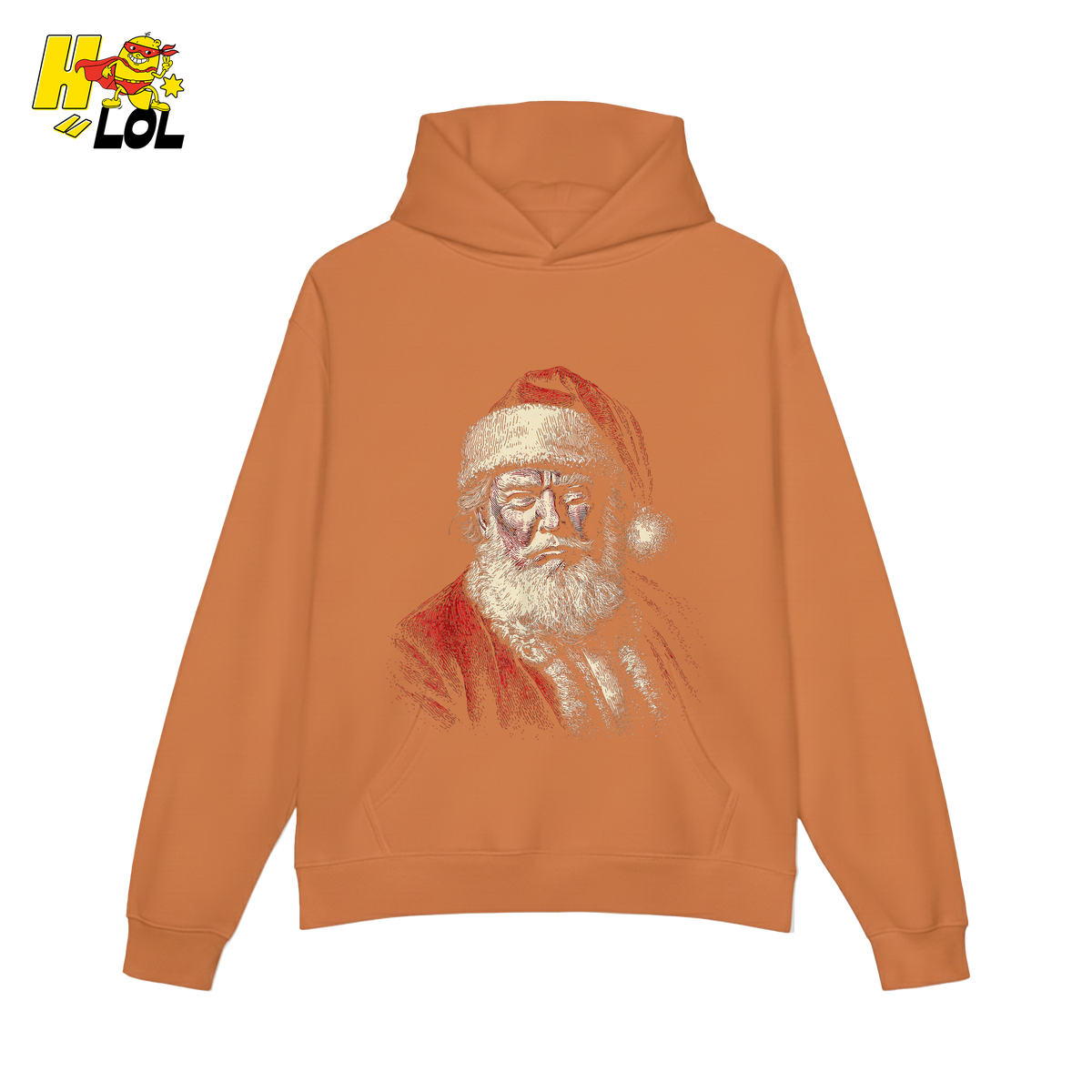 Vintage Santa Portrait Shirt Trump-Inspired Parody Christmas Gifts - HQLOL