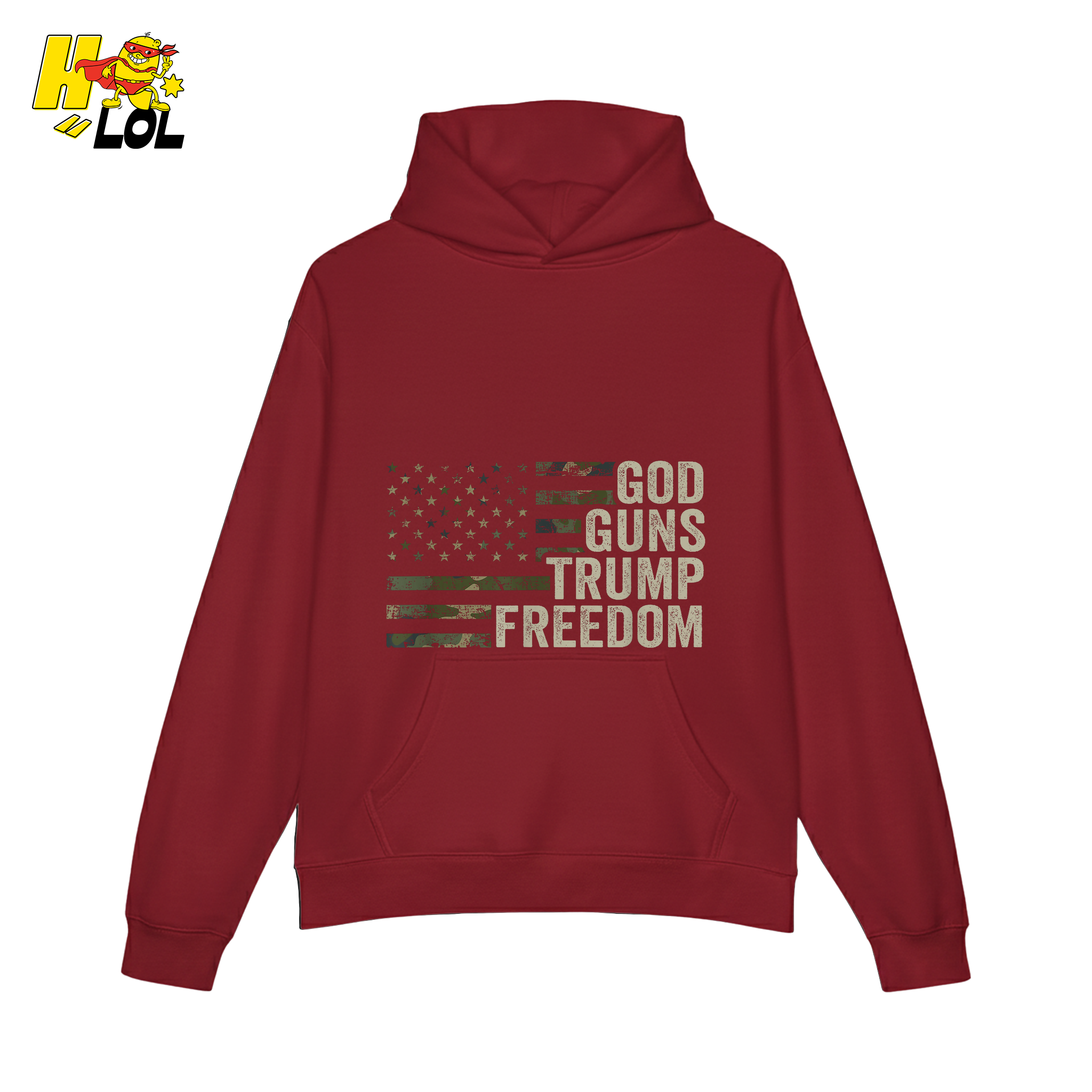 God Guns Trump Freedom Shirt Patriotic Camo Flag Shirt - HQLOL