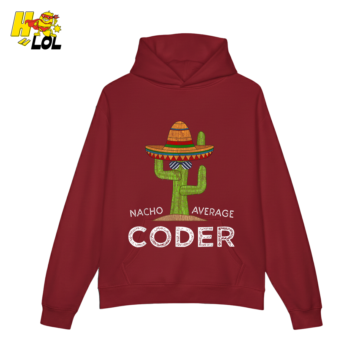 Nacho Average Coder Shirt Funny Programmer Cactus Shirt - HQLOL