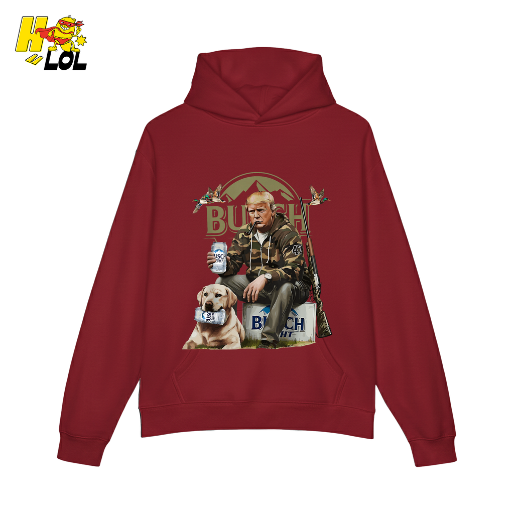 Busch Light Hunting Shirt Funny Deer Camp Dog Camo Shirt - HQLOL