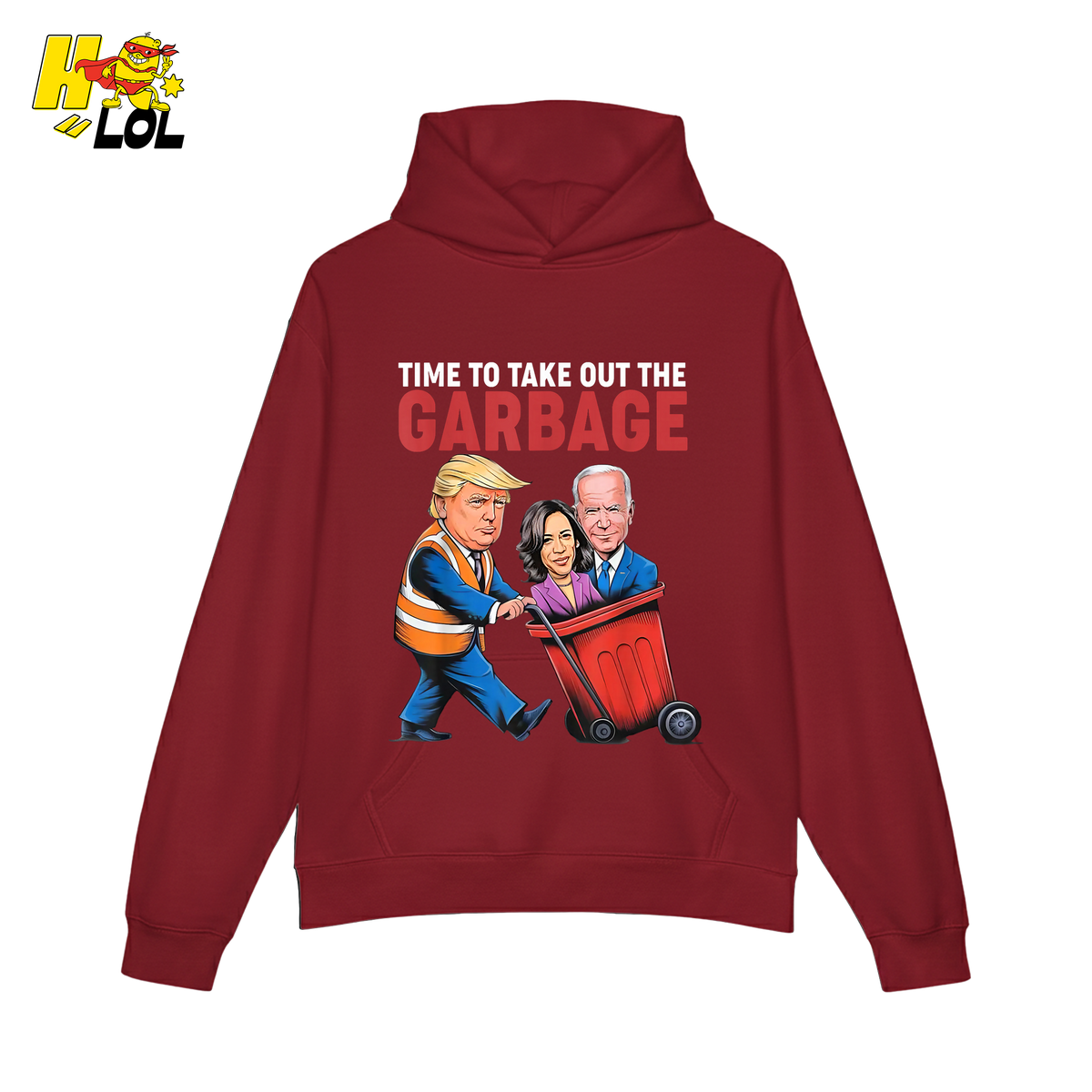 Trump Dumping Biden & Harris “Garbage” Shirt – Funny Political Satire Gift - HQLOL