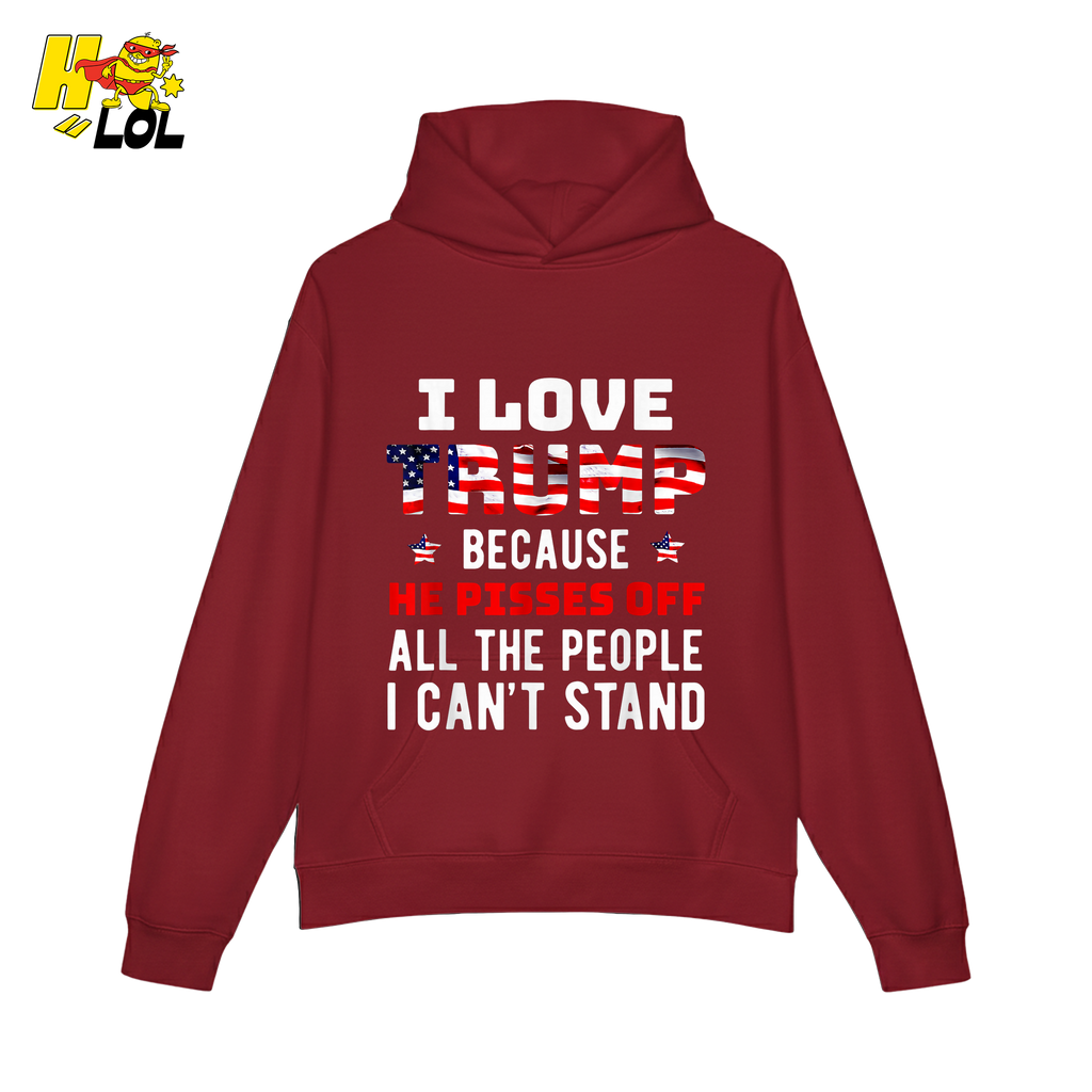 I Love Trump Shirt Funny Patriotic Quote Conservative Shirt - HQLOL