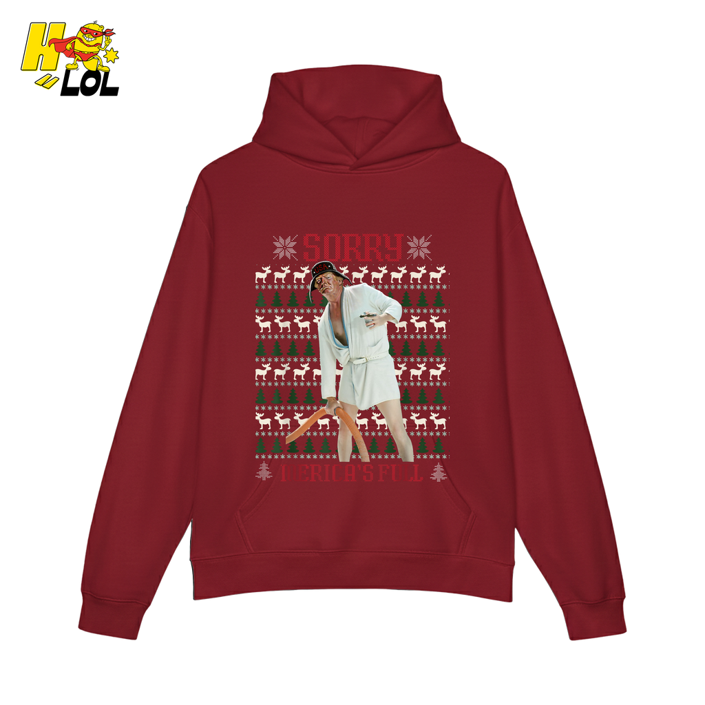 Sorry Merica’s Full Shirt Funny Ugly Christmas Holiday Shirt - HQLOL