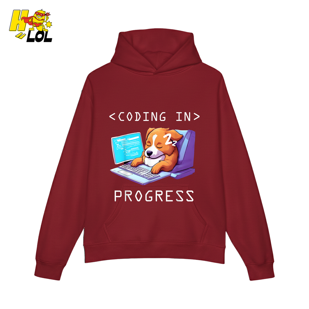 Coding In Progress Shirt Funny Programmer Sleepy Dog Shirt - HQLOL