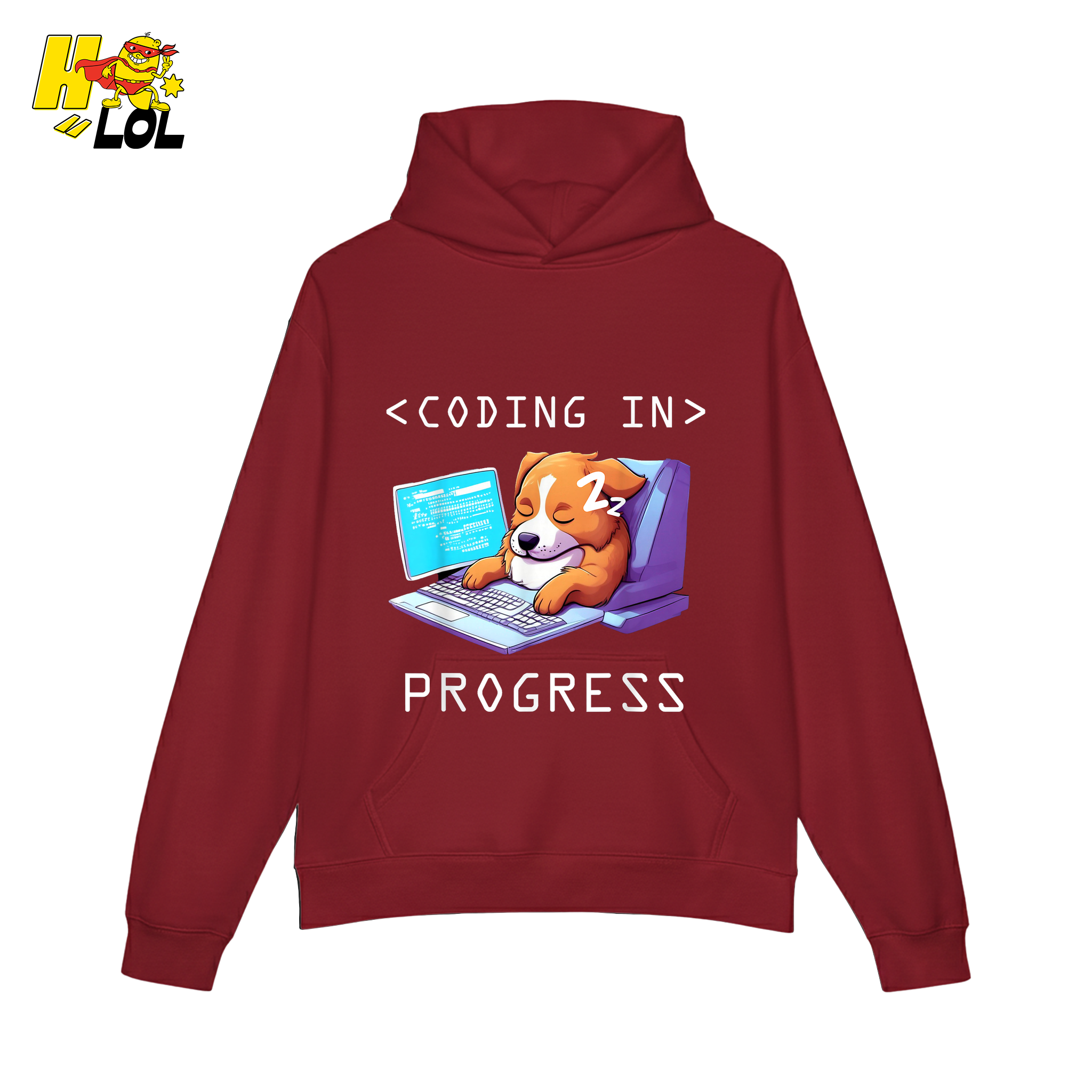 Coding In Progress Shirt Funny Programmer Sleepy Dog Shirt - HQLOL