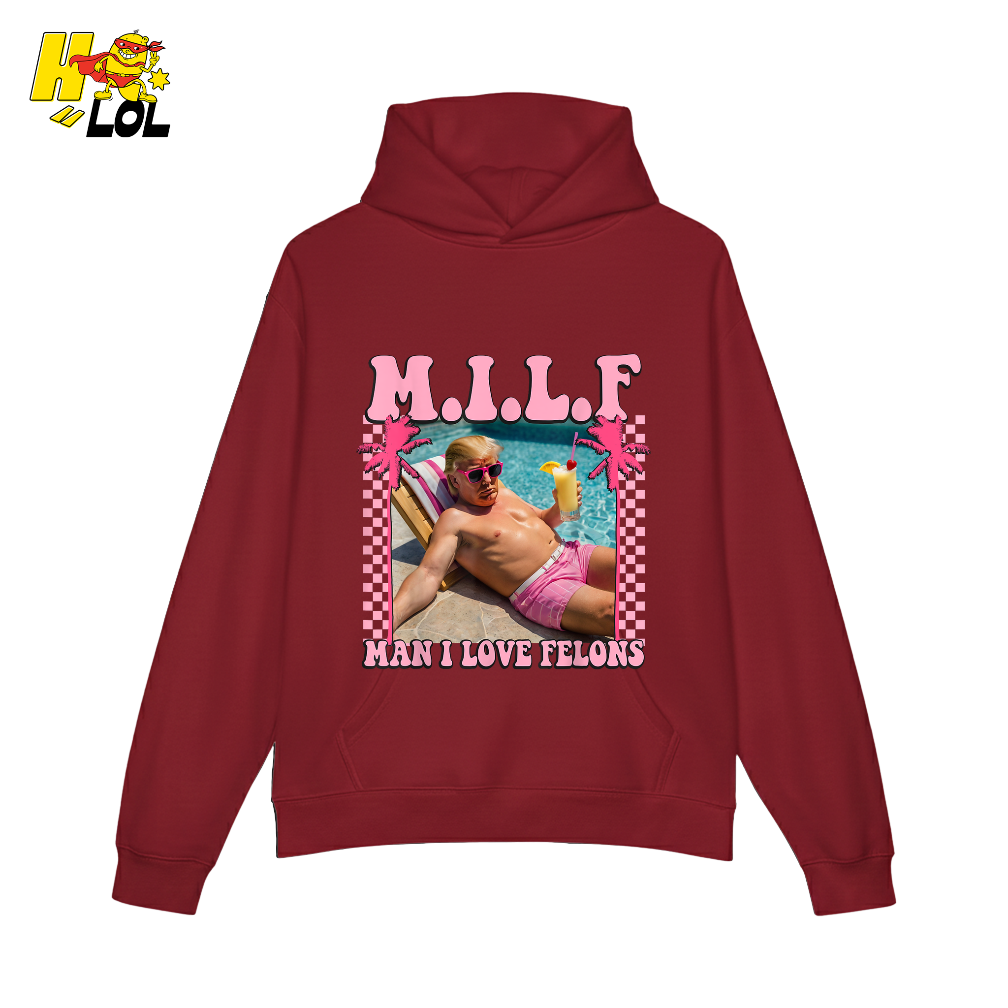 MILF Man I Love Felons Shirt Funny Pink Retro Meme Shirt - HQLOL