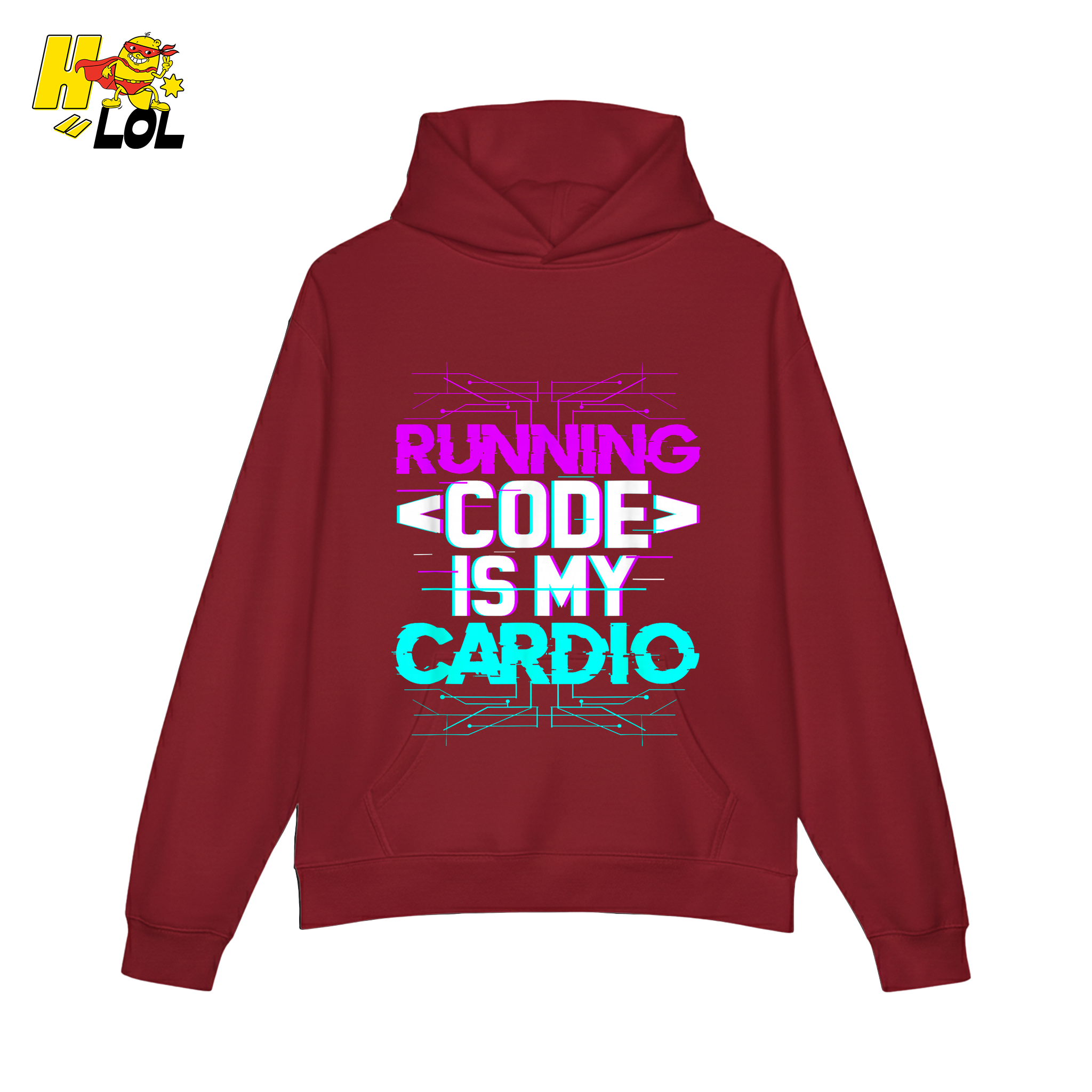 Running Code Is My Cardio Shirt Funny Programmer Neon Shirt - HQLOL