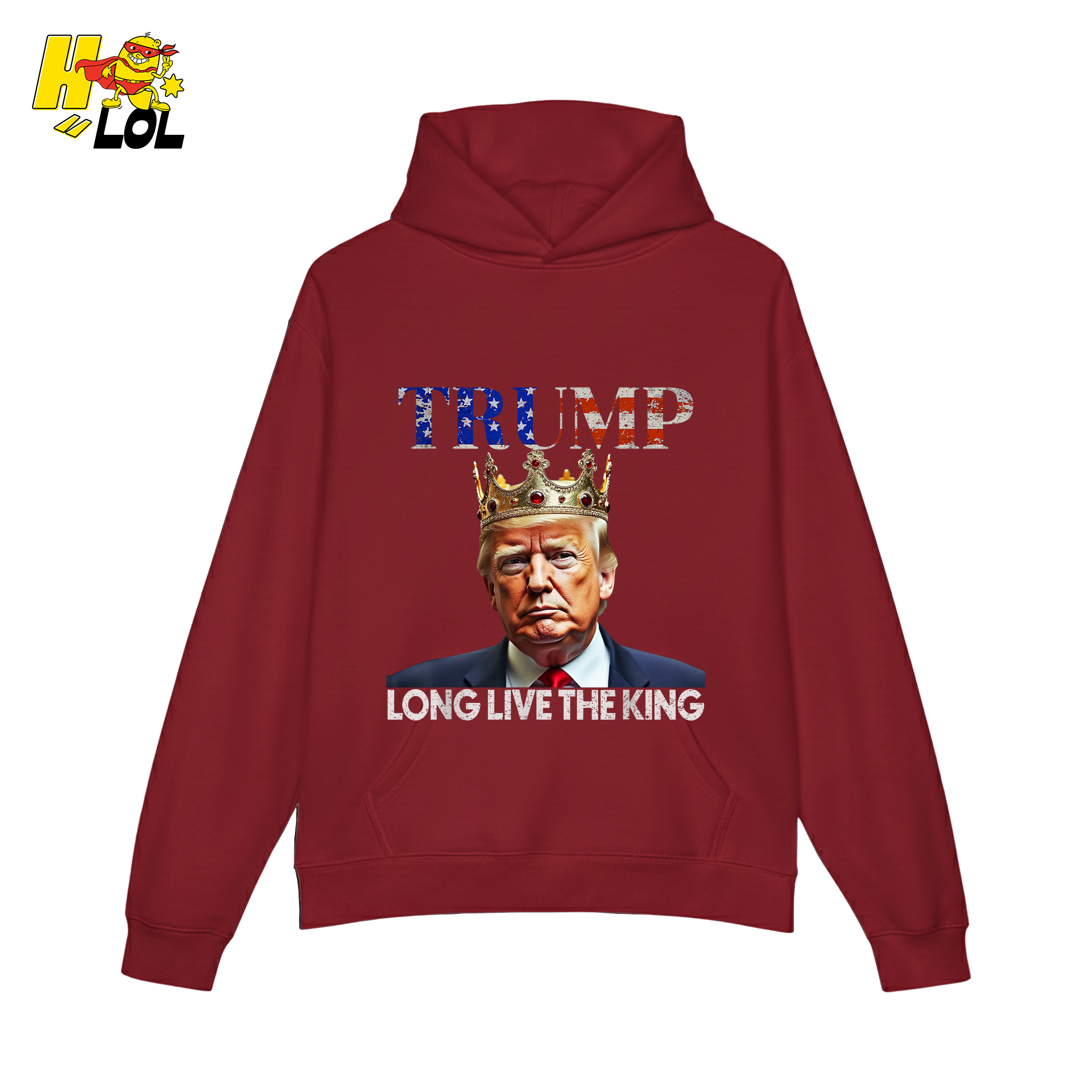 Trump Long Live The King Shirt Crown Patriotic Graphic Shirt - HQLOL