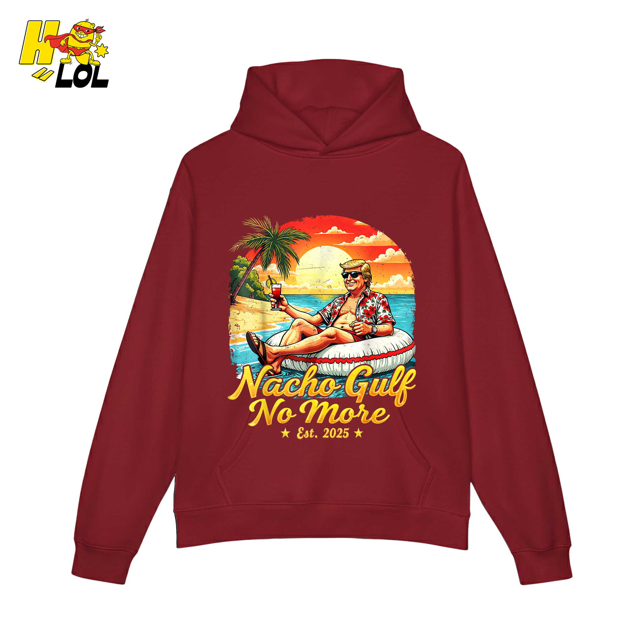 Nacho Gulf No More Shirt Funny Tropical Sunset Beach Graphic - HQLOL