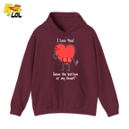 I Love You From The Bottom Of My Heart Hoodie Valentine Gift for Her - HQLOL