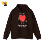 I Love You From The Bottom Of My Heart Hoodie Valentine Gift for Her - HQLOL