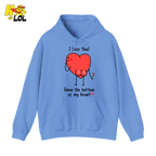 I Love You From The Bottom Of My Heart Hoodie Valentine Gift for Her - HQLOL