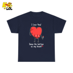 I Love You From The Bottom Of My Heart T-Shirt Valentine Gift for Her - HQLOL