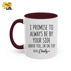 I Promise To Always Be By Your Side Mug Gift for Girlfriend Boyfriend - HQLOL