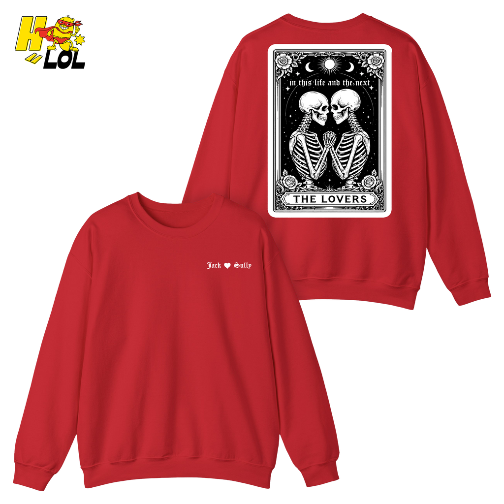 In This Life And The Next Gothic Lovers Tarot Sweatshirt Gift for Couples - HQLOL