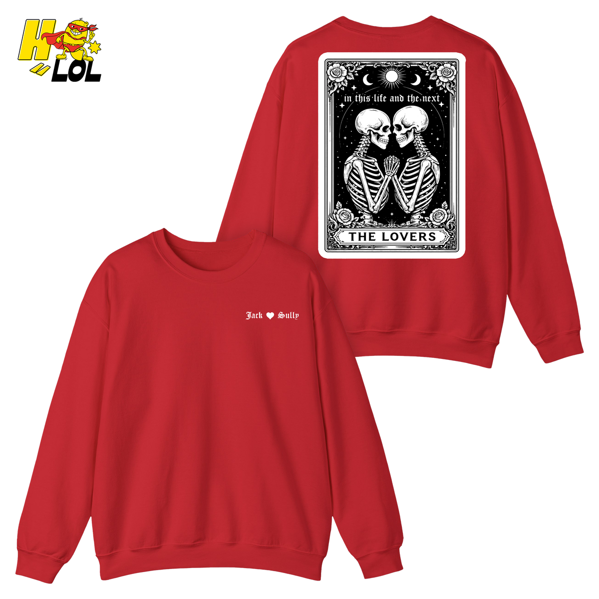 In This Life And The Next Gothic Lovers Tarot Sweatshirt Gift for Couples - HQLOL