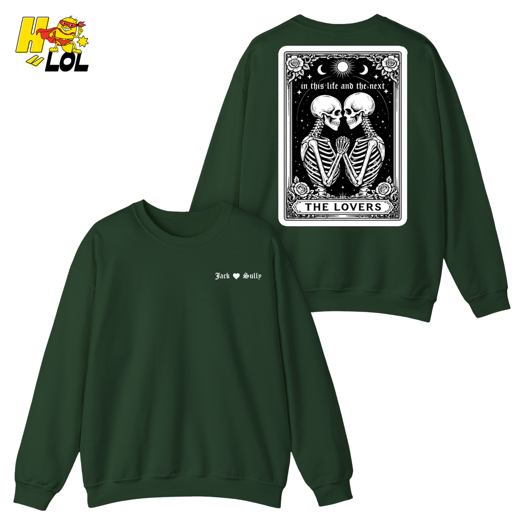 In This Life And The Next Gothic Lovers Tarot Sweatshirt Gift for Couples - HQLOL