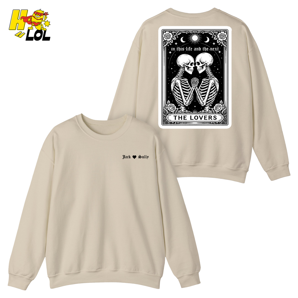 In This Life And The Next Gothic Lovers Tarot Sweatshirt Gift for Couples - HQLOL
