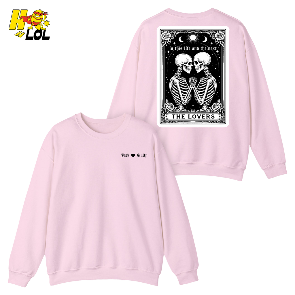 In This Life And The Next Gothic Lovers Tarot Sweatshirt Gift for Couples - HQLOL