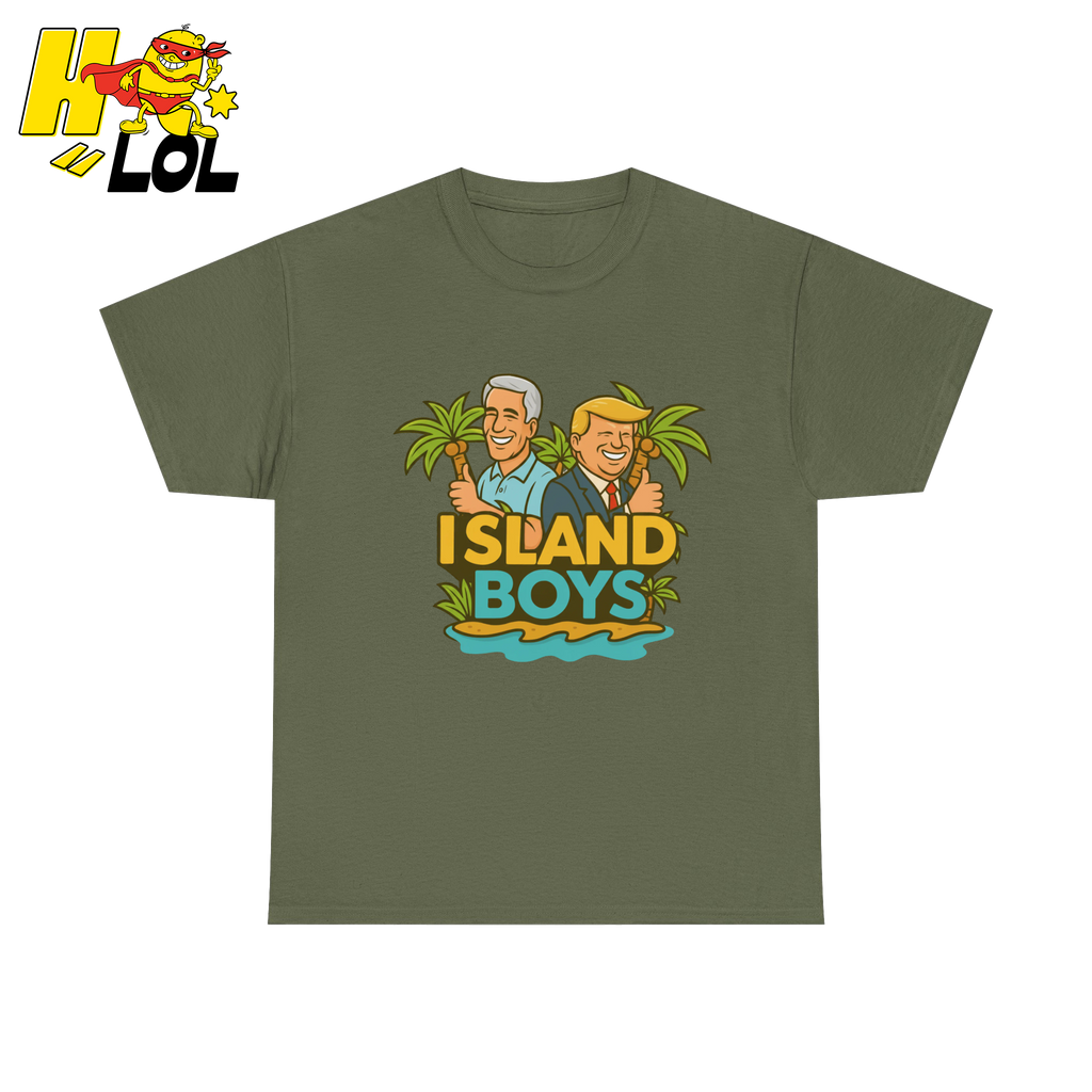 Island Boys Anti Trump Cartoon T Shirt Gift For Political Humor Fans - HQLOL