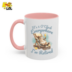 It's 5 O'clock Everywhere Retired Mug Gift For Cat Lovers - HQLOL