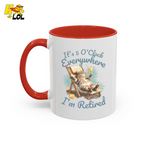 It's 5 O'clock Everywhere Retired Mug Gift For Cat Lovers - HQLOL
