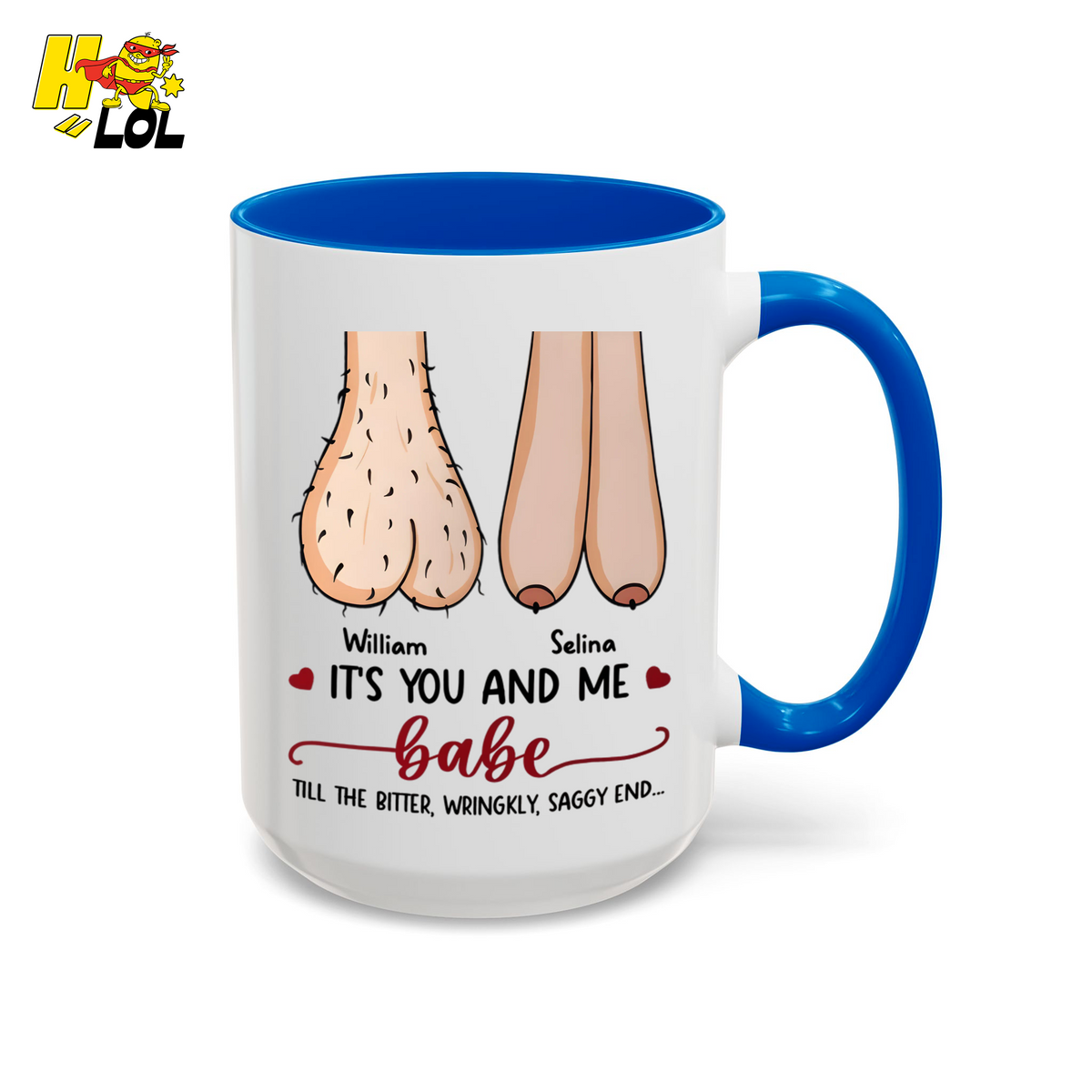 Its You And Me Babe Quote Mug Gift For Valentine - HQLOL