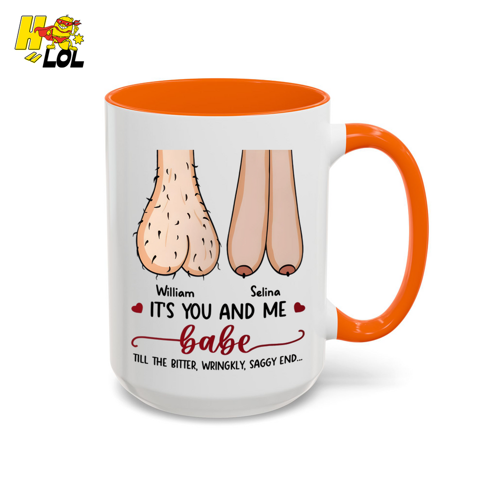 Its You And Me Babe Quote Mug Gift For Valentine - HQLOL