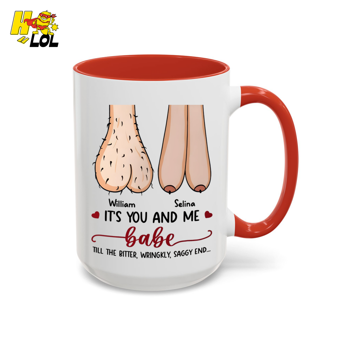 Its You And Me Babe Quote Mug Gift For Valentine - HQLOL