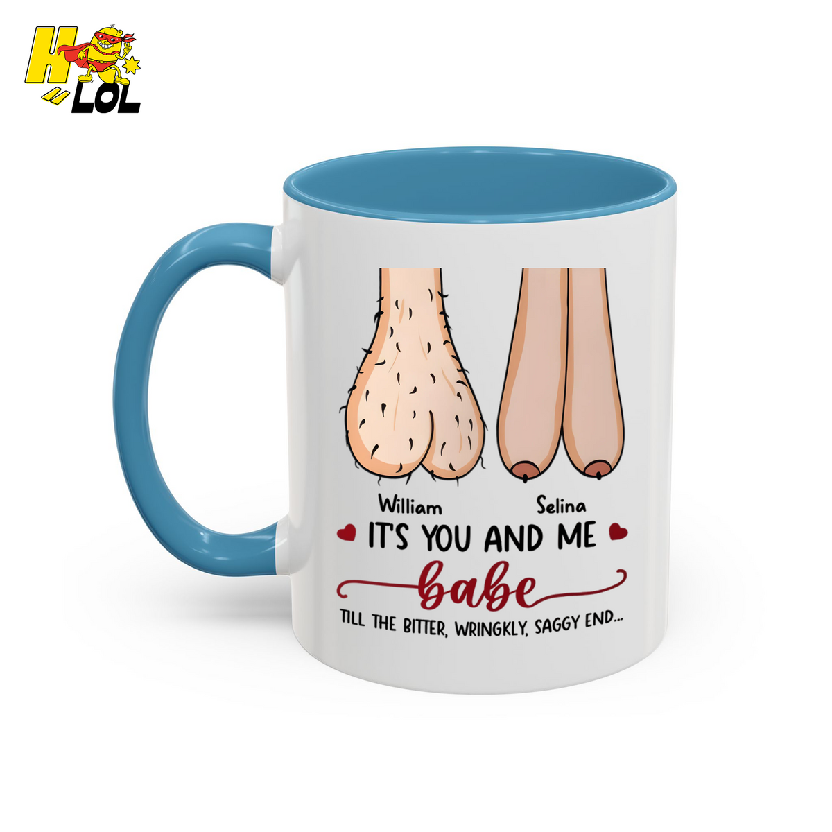 Its You And Me Babe Quote Mug Gift For Valentine - HQLOL