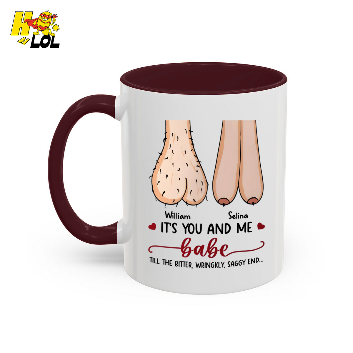 Its You And Me Babe Quote Mug Gift For Valentine - HQLOL