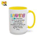 Leaving Definition Mug Personalized Gift For Coworker - HQLOL